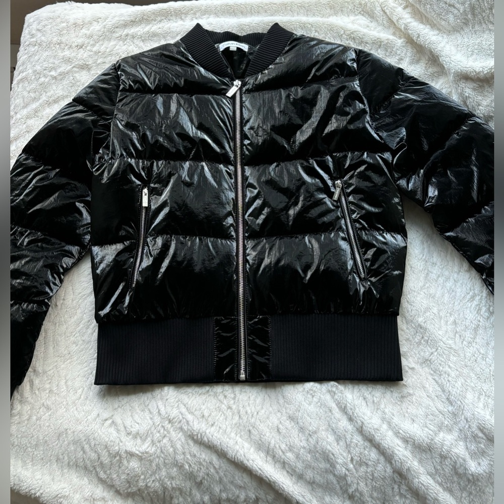 NWOT Calvin Klein Shiny Puffer Bomber